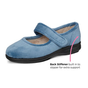 DB Shoes Trilby 72999 Velour Slipper 2V