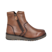 DB Shoes Spalding 75228T Tan Leather Womens Boot 2V